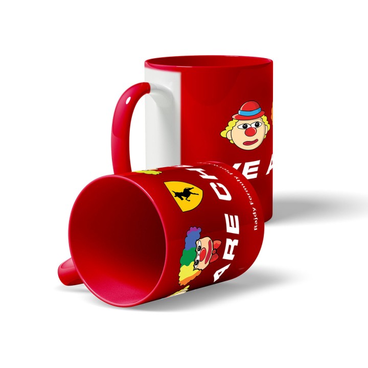 Kubek F1 czerwony MEM (330 ml) Rajdy Formuły Pierwszej