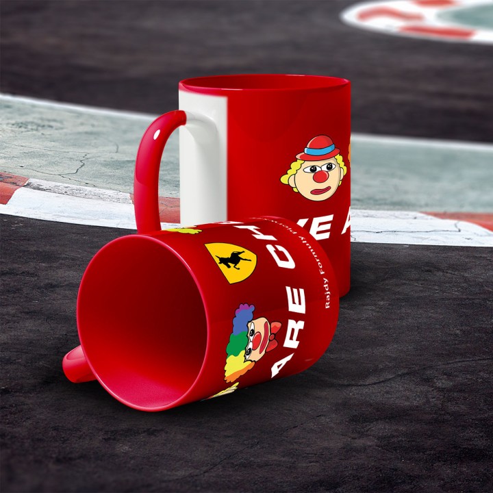 Kubek F1 czerwony MEM (330 ml) Rajdy Formuły Pierwszej