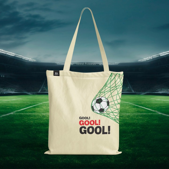 Torba bawełniana (41x38 cm, 2 rączki) piłka nożna Gool!