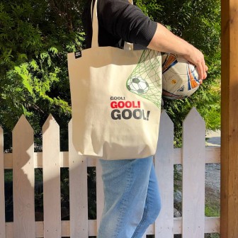 Torba bawełniana (41x38 cm, 2 rączki) piłka nożna Gool!